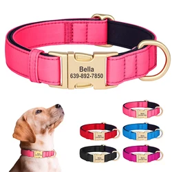 Collar impermeable personalizado para perros - Nailon resistente