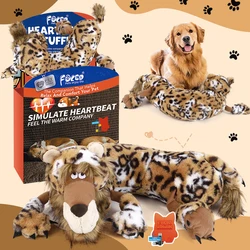 Juguete leopardo con latido antirés para cachorros y perros pequeños