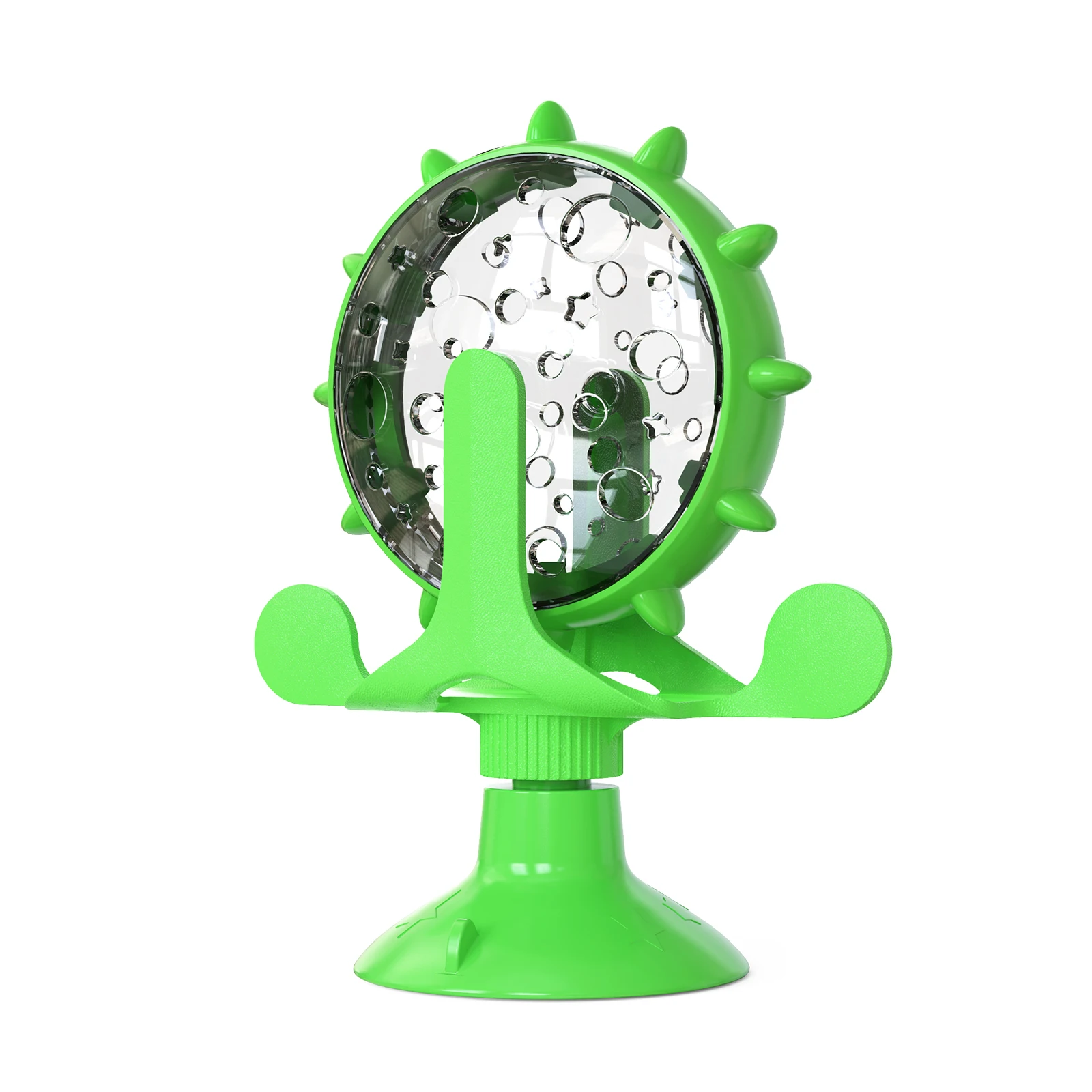 Una luz verde con una base