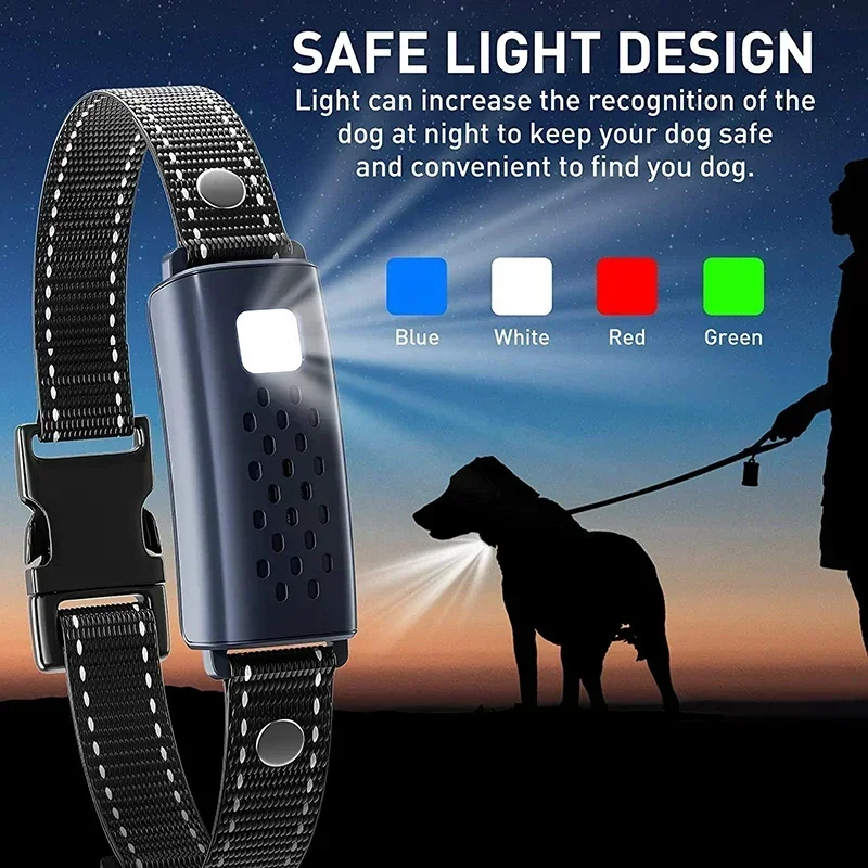 Collar de entrenamiento inteligente para perros, 1000m, con descarga eléctrica remota, adecuado para evitar ladridos de perros, suministros de entrenamiento para comportamiento de mascotas - imagen 4