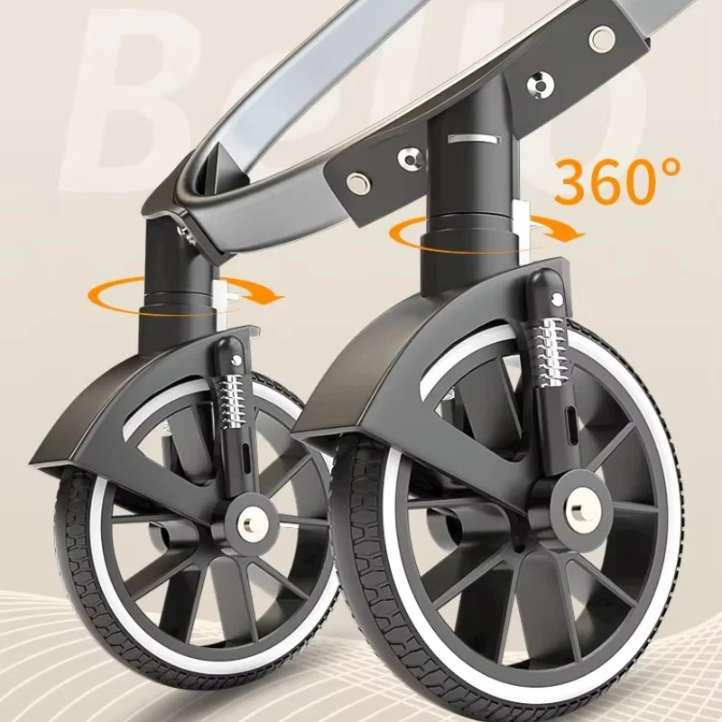 Carros para mascotas grandes y múltiples, carritos para perros, perros de rescate, caja de suministros de transporte de cuatro ruedas, cochecitos para mascotas - imagen 5