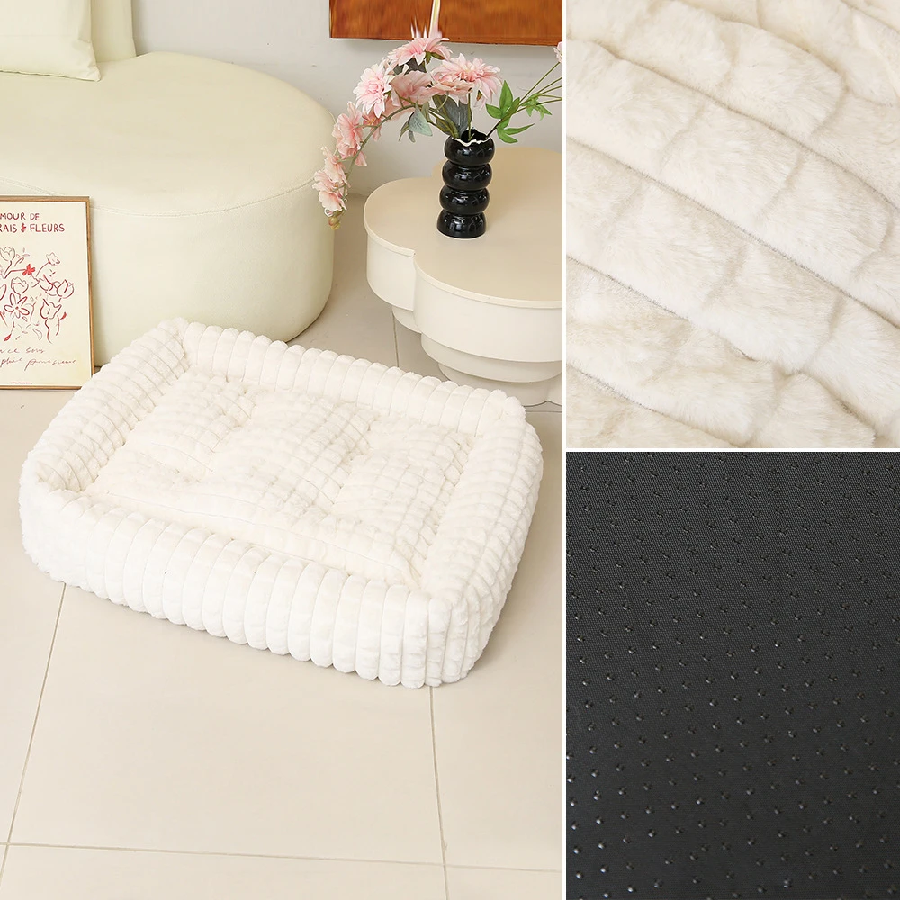 Sofá cama suave y cómodo para perros, colchoneta cálida para dormir para perros pequeños y medianos, cama para dormir para cachorros, accesorios para perros