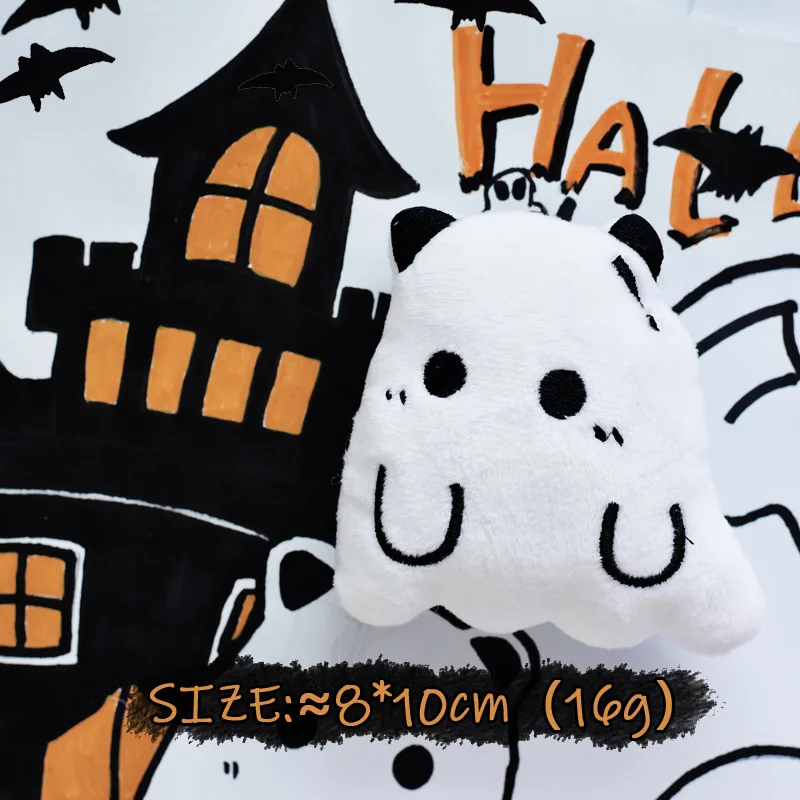 Juguete chirriante de peluche para perros de Halloween, juguetes de peluche de murciélago de calabaza fantasma para cachorros pequeños, juguete festivo para masticar mascotas - imagen 5