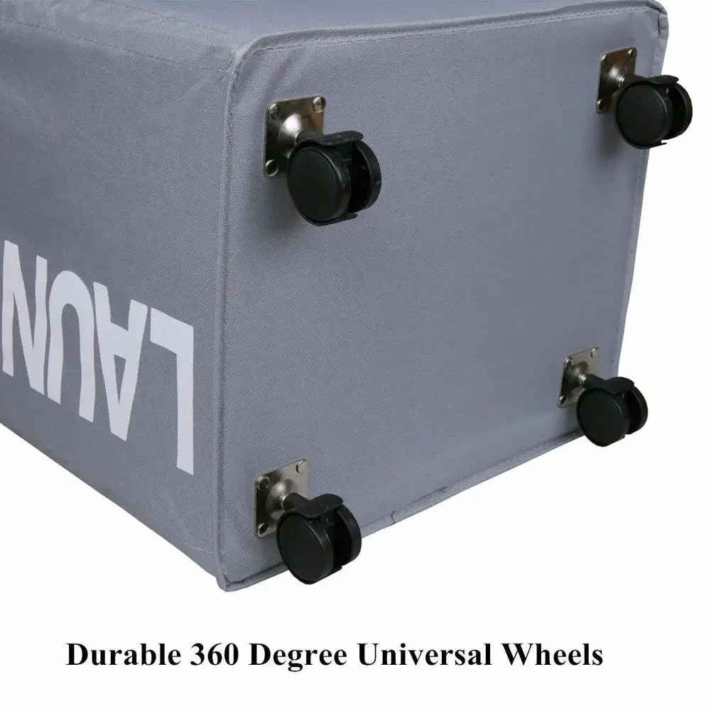 Cesta de lavandería plegable vista desde arriba