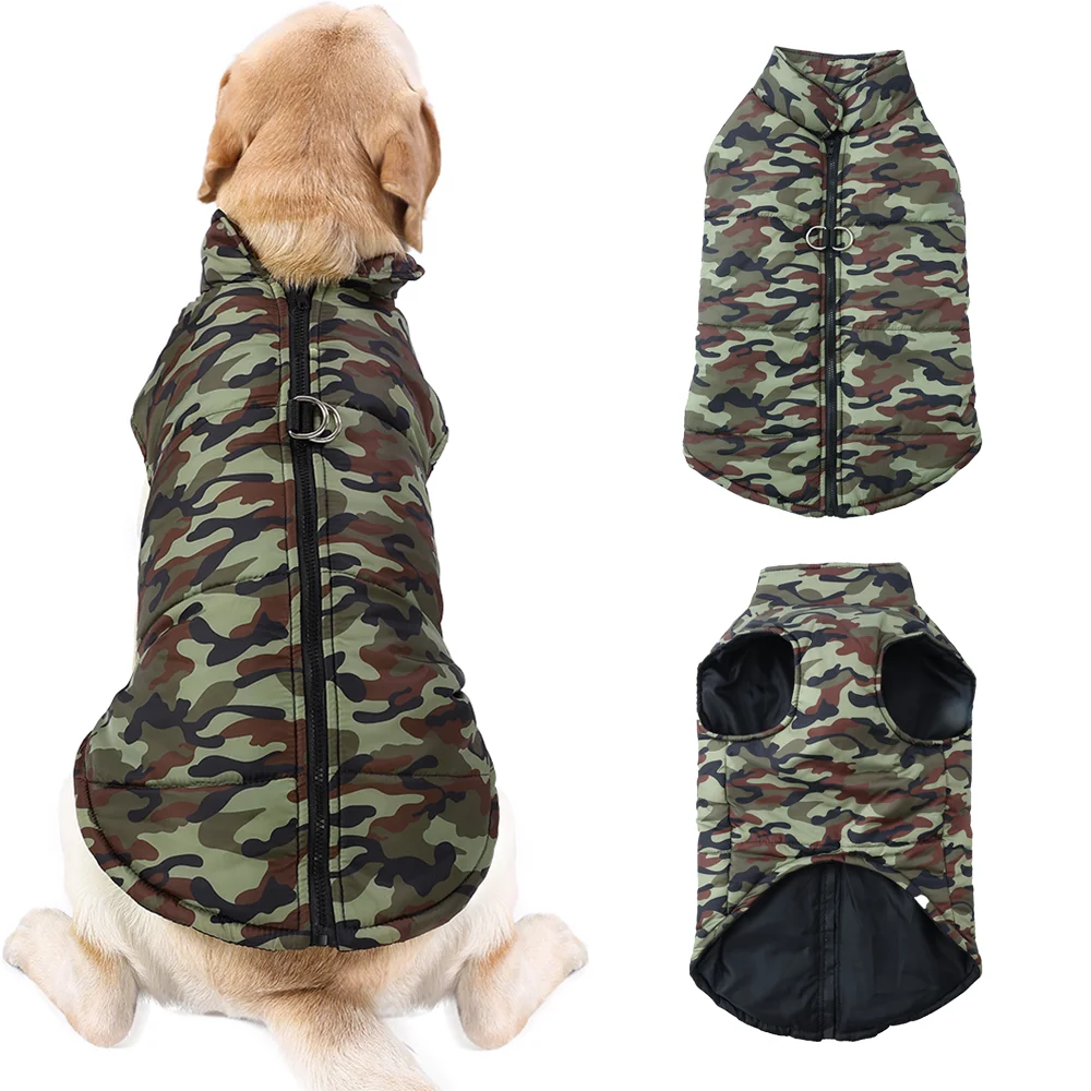 Abrigo térmico impermeable antiviento, chaqueta para perros grandes