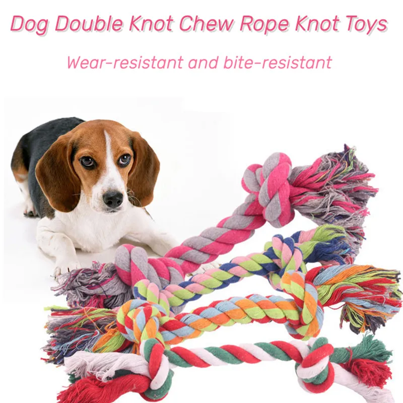 Juguete para perros, Molar para mascotas, nudo de cuerda de algodón resistente a mordeduras para perros pequeños, cachorros, alivia los dientes de limpieza rellenos, juguetes para masticar mascotas - imagen 2