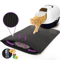Alfombrilla bandeja arena gato – Protector impermeable antideslizante