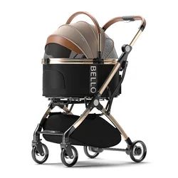 Carrito plegable para gatos y perros – Paseo y viaje incómoda