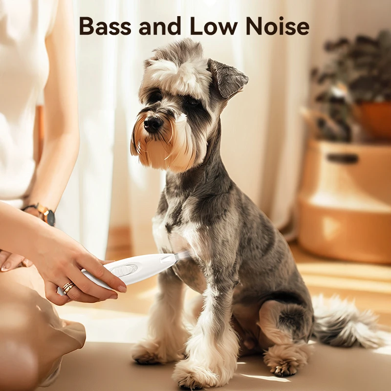 Cortadora eléctrica ROJECO para mascotas, cortadora de pelo para pies con garra de gato, con luz LED, afeitadora de corte de pelo recargable para pies de perro, suministro de aseo - imagen 3