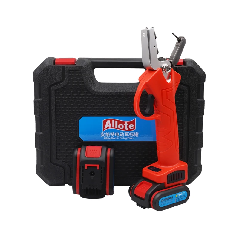 Juego de pinzas eléctricas para oreja, dispositivo de Control de animales, pinzas de Metal para oreja, vaca, oveja, conejo, herramientas de identificación, Kit de instalación, 1 Juego - imagen 5