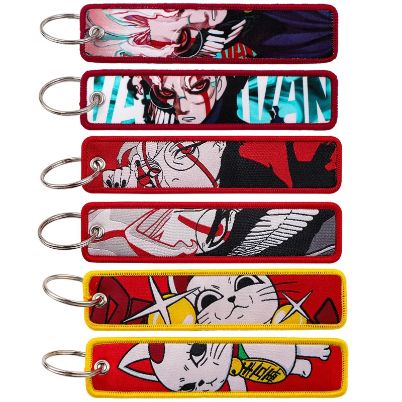 Llavero bordado anime Dandadan - regalo para gatos y perros