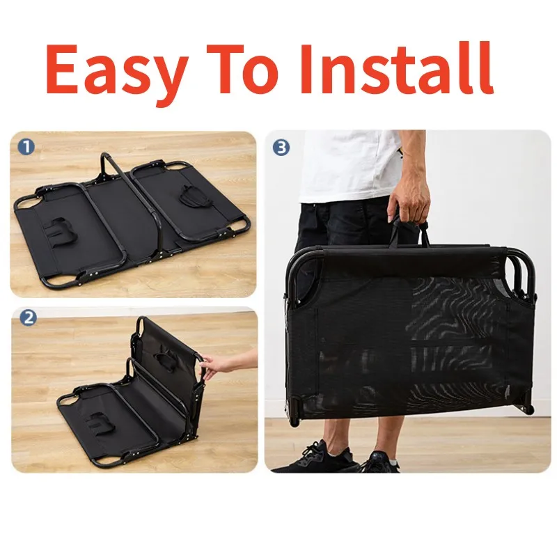 Cama para perros, camas plegables para perros grandes, casa para acampar al aire libre, cama para perros transpirable, sofá cama para mascotas fuera del suelo de verano, esteras, nido para mascotas - imagen 4