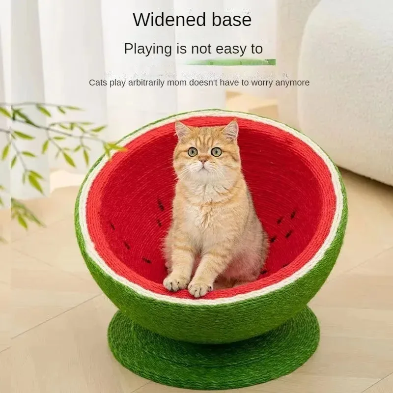 Tabla para rascar gatos de cáñamo Sisal, nido para mascotas resistente al desgaste y sin virutas, juguete, sofá pequeño, Marco para rascar gatos súper duradero - imagen 4