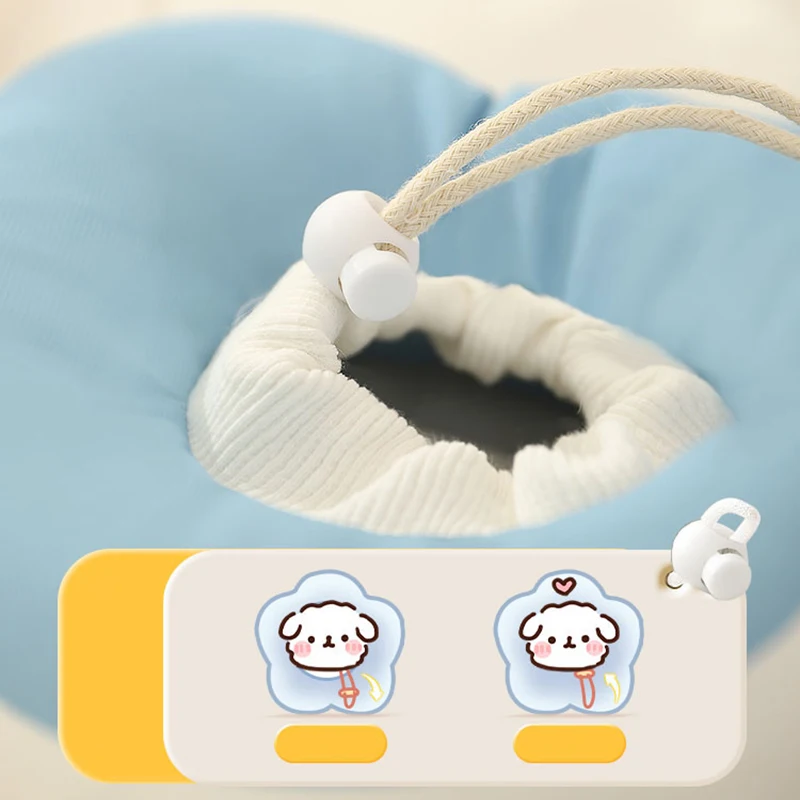 HOOPET Collar para gatos Círculo de Elizabeth para cachorros Gatos Protector ajustable para mascotas Collar para el cuello antilamer Forma de flor de 6 colores - imagen 3