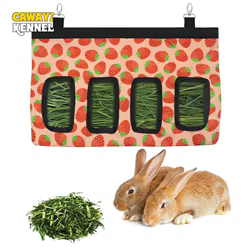 Bolsa de heno colgante para cobayas – Dispensador 2 en 1