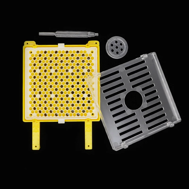 1 Juego de Kit de cría de abejas reina, Jenter alemán, tazas de células de abeja, jaula de movimiento de Larva, suministros de cría de apicultura - imagen 2