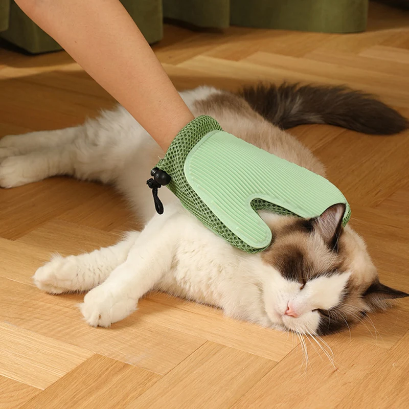 Cepillo de depilación para mascotas, guantes de silicona, productos para gatos, flotadores, baño para perros, peine de masaje, depilación - imagen 2