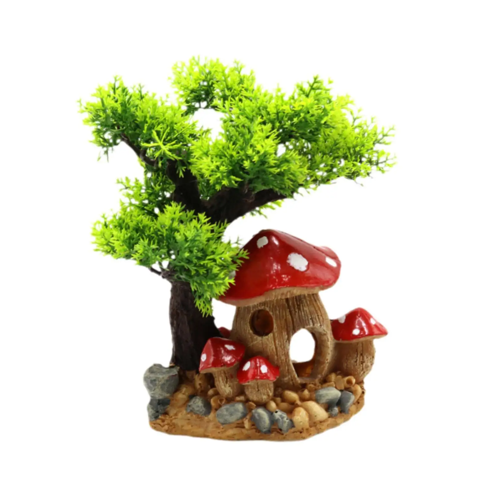 Aquarium Decoration Rockery,Fish Tank Landscape Ornament,Decorative Fish Tank Decor,Tree Ornament for Balcony Micro Landscape