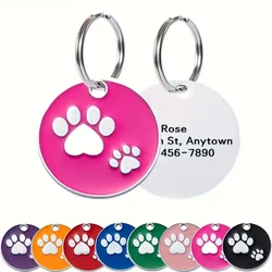 Placa identificativa perro personalizada aleación zinc redonda