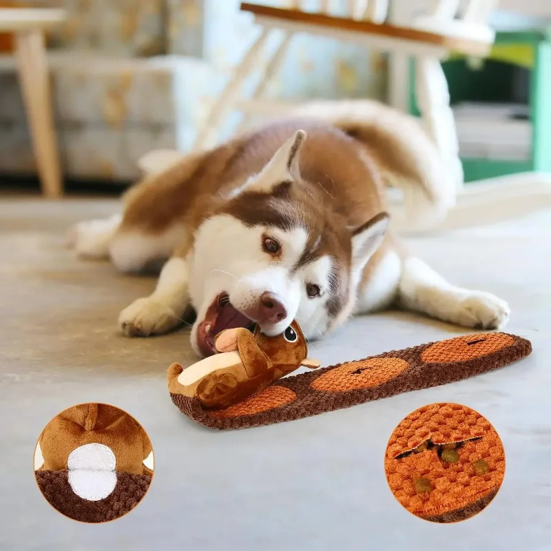 Juguete chirriante con compartimento para treats - Peluche para perro - imagen 3
