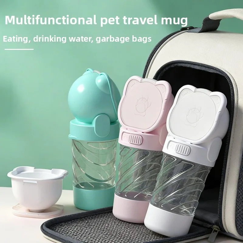 Botella de agua 3 en 1 para perros – Portátil, estanca y viajes - imagen 2