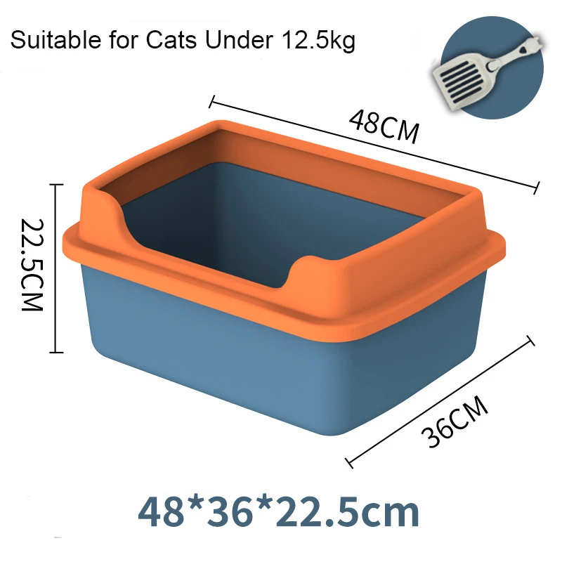 Caja de arena para gatos, inodoro semicerrado para mascotas, arenero limpio con pala gratis, casa para gatos transpirable, proveedores para gatos - imagen 5