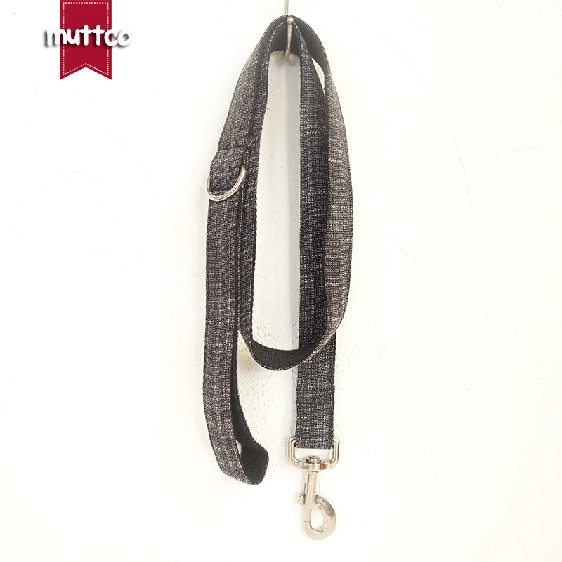 MUTTCO vende al por menor collar de alta calidad para perro THE BLACK SUIT diseño collar de perro 5 tamaños UDC007 - imagen 5