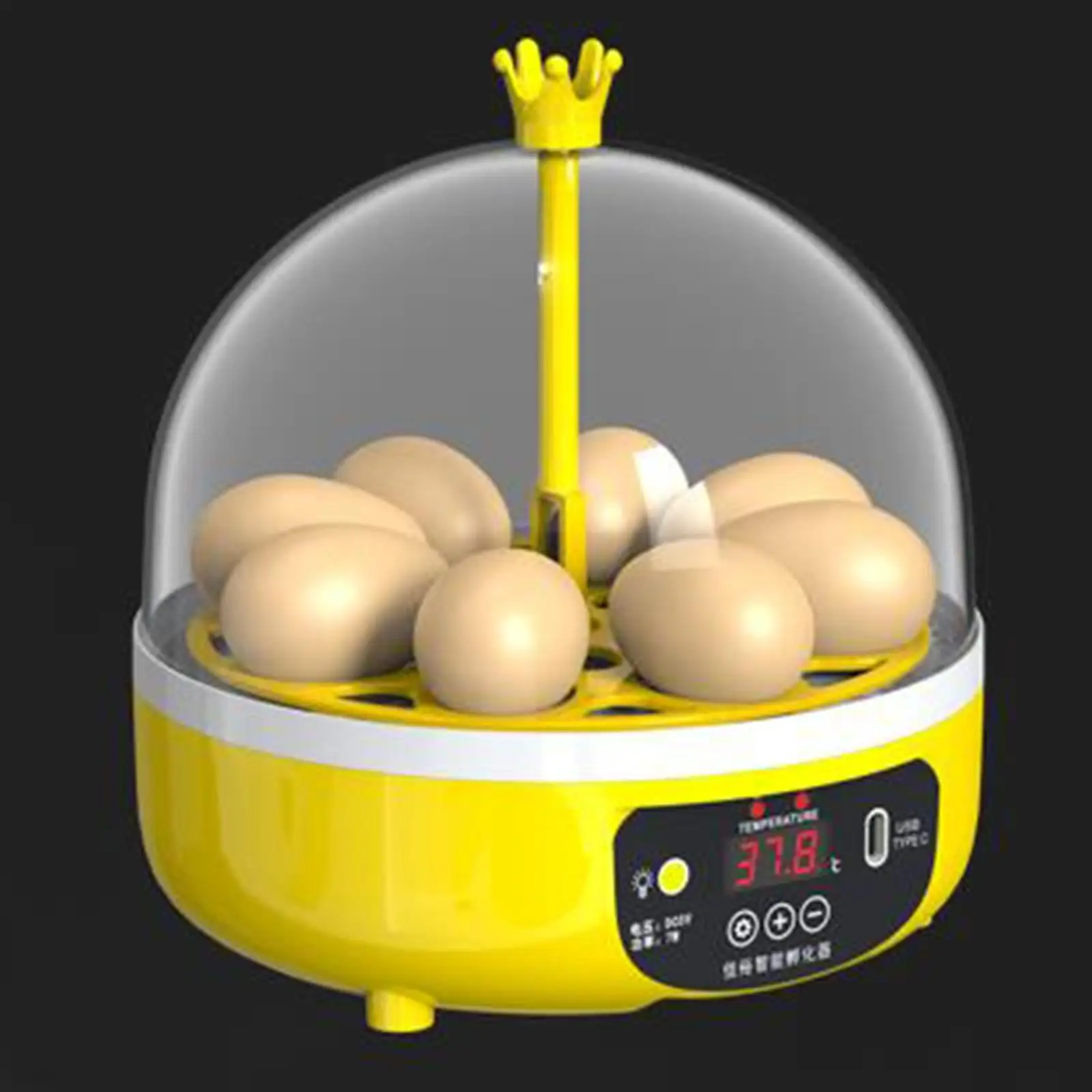 Smart Egg Incubator Science and Education Clear Top Cover Egg Hatcher Digital Poultry Poultry Hatcher Egg Hatching for Quail