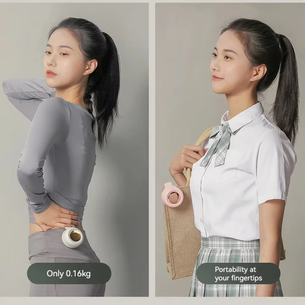 Mini ventilador de carga portátil Whirlwind, Clip de cintura, Mini ventilador Whirlwind, manos libres de 3 velocidades, viento fuerte silencioso - imagen 4