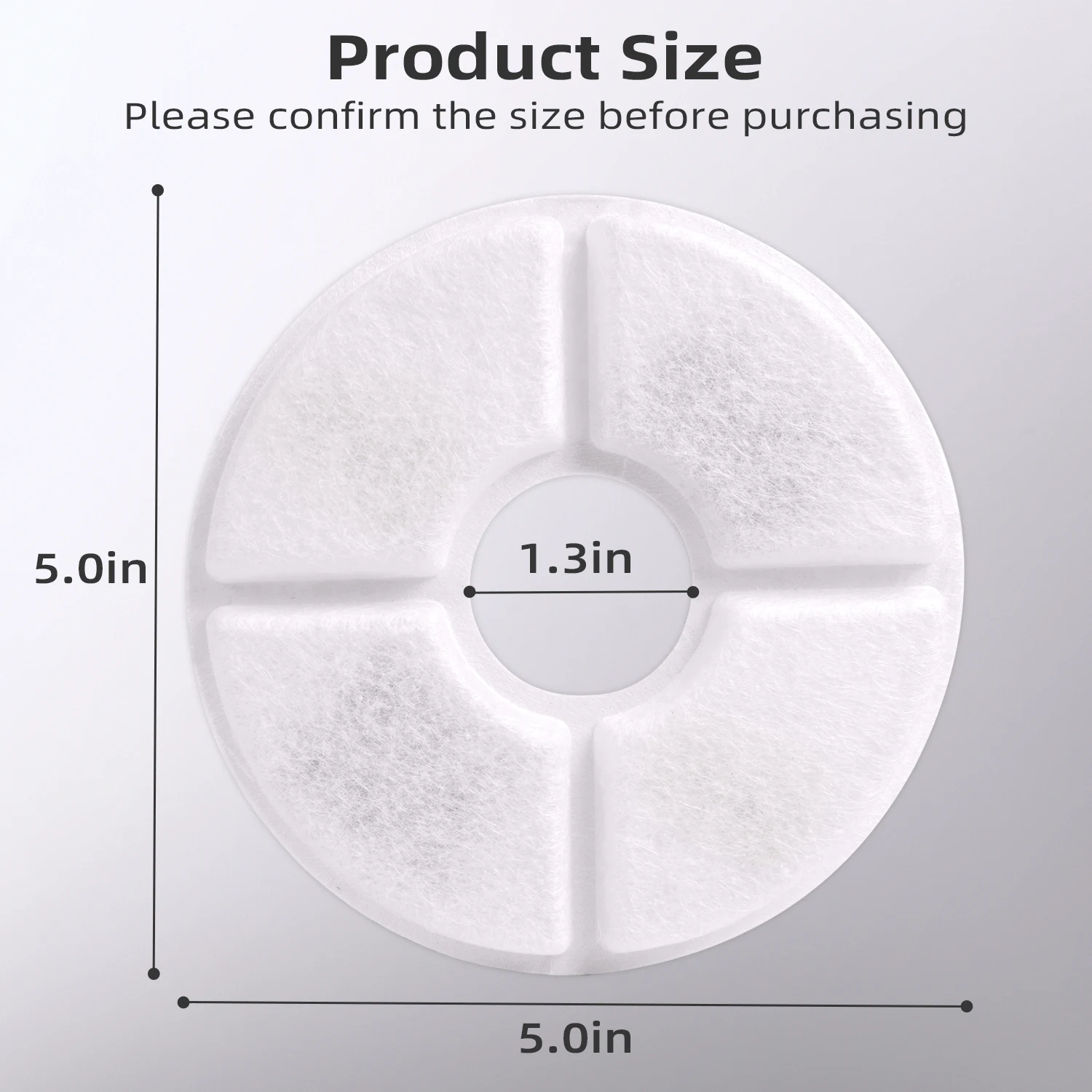 Cat Water Fountai Little Flower Water Fountain Filter Cartridge, Original Fit, Deep Purification for Pet's Healthy Water Intake - imagen 4