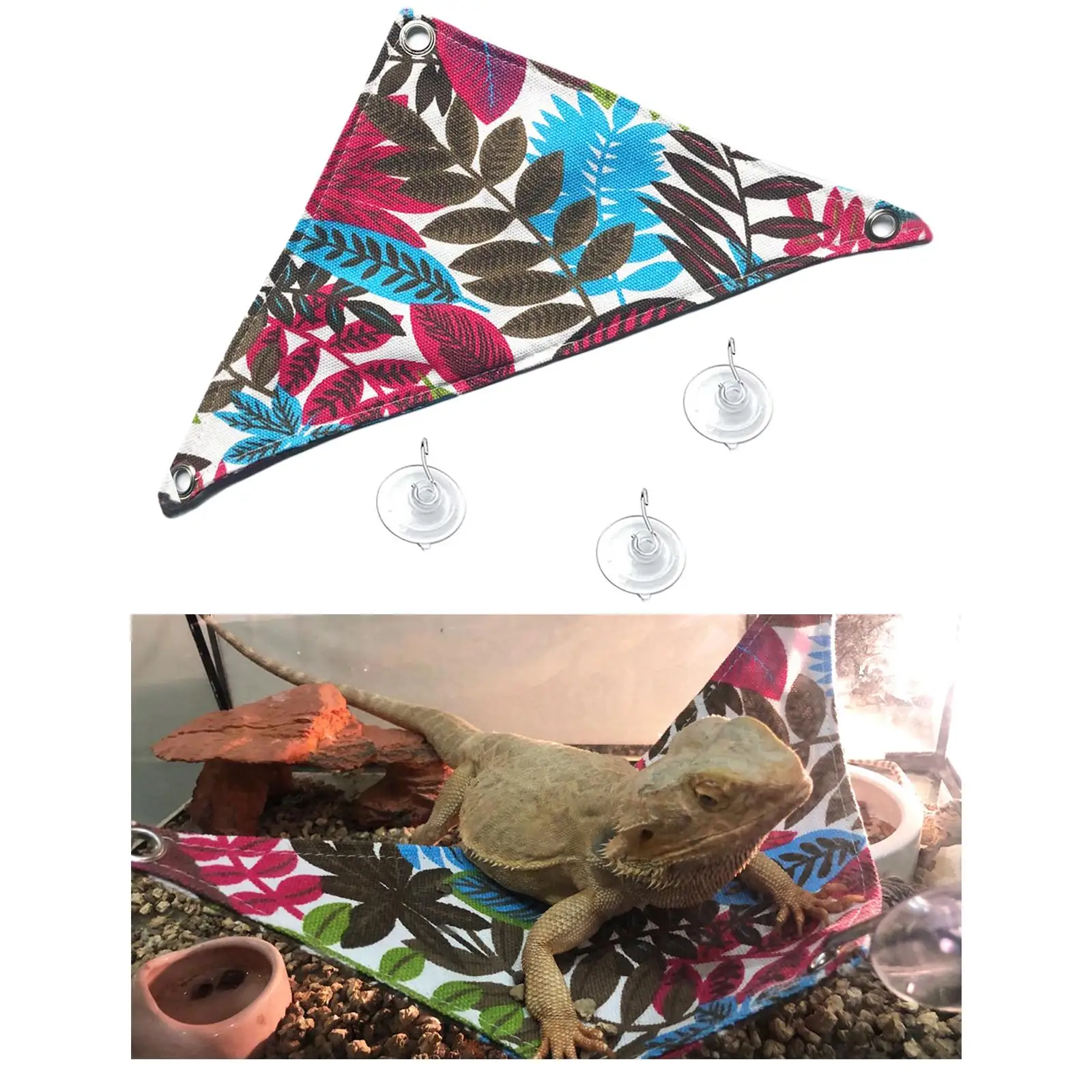 Reptile Hammocks Hammock Bearded Dragon Triangular Hanging Net for Large Reptile Hammocks Hammock Bearded Dragon Triangular Hanging Net for Large