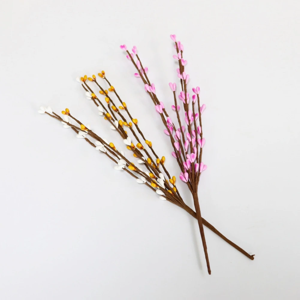 Vine Artificial de Pascua con bayas, tallos florales decorativos de primavera, ramas de ramitas de Pascua para decoración central de arreglo Floral - imagen 4