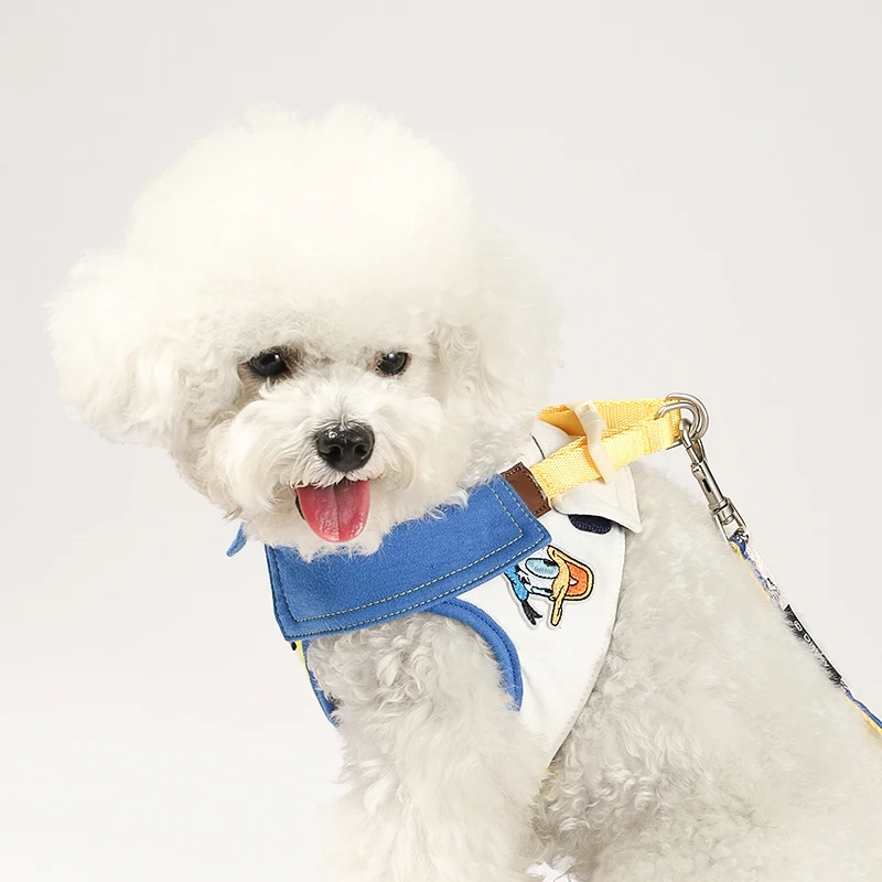 Correa para el pecho para mascotas con correa, arnés para perros, arnés ajustable para mascotas, chaleco para perros pequeños, gatos, correa para el pecho para perros, suministros para caminar al aire libre - imagen 2