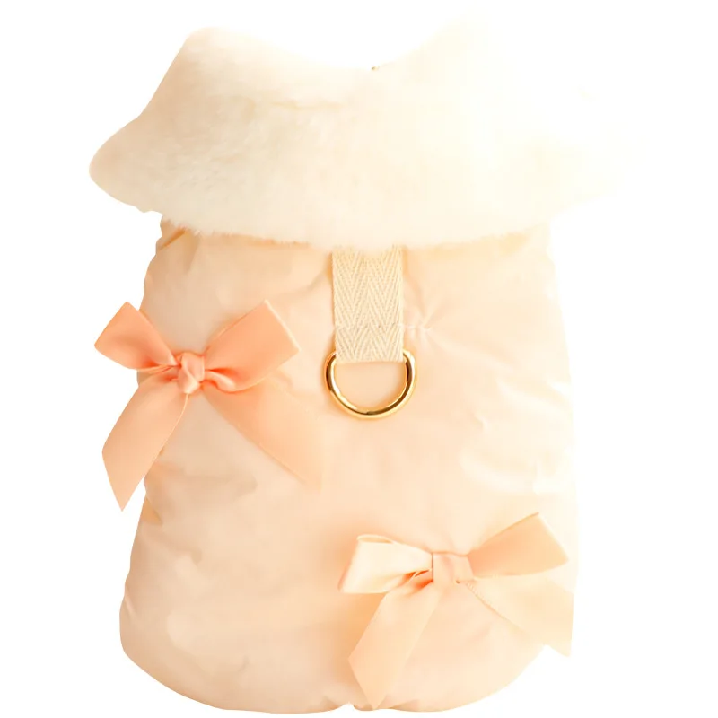 Lindo suéter de princesa para perros pequeños, ropa gruesa de algodón para invierno y otoño para mascotas, perfecta para perros pequeños de peluche - imagen 5