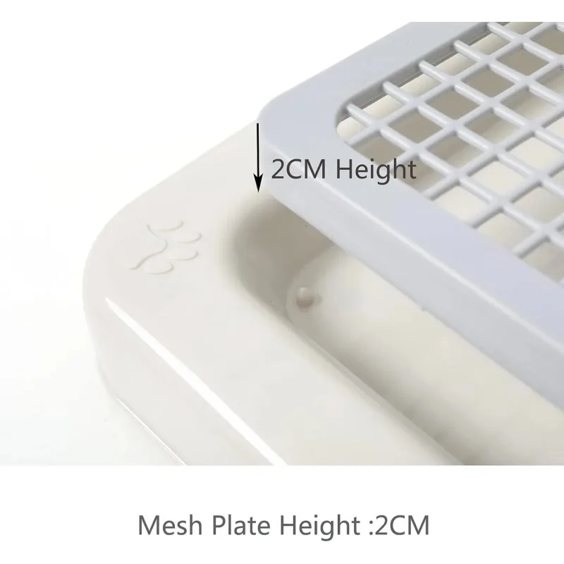 Inodoro para entrenamiento de perros y gatos, colcha para orinar, productos para limpieza de mascotas, bandeja grande de entrenamiento para mascotas de 29,92 "x 24,4", soporte para almohadillas de entrenamiento para mascotas - imagen 3