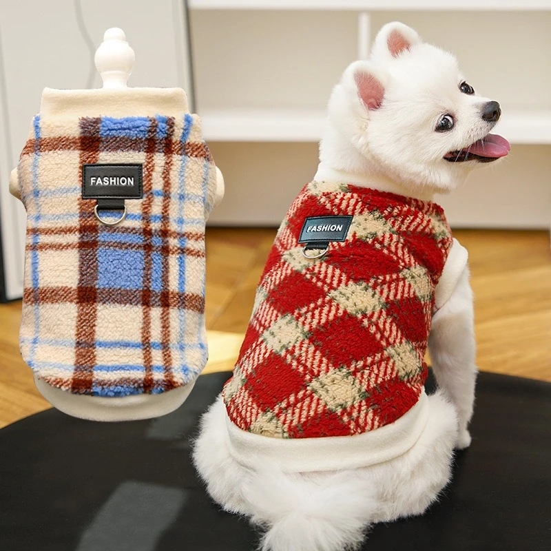 Sudadera terciopelo suave invierno para Bulldog Francés y gatos