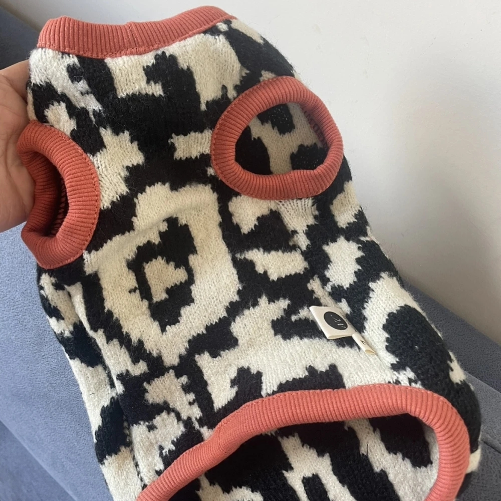 Ropa de gato Suéter cálido de leopardo para gatitos Perros Abrigo suave de manga corta de invierno para Devon Rex Disfraces de vacaciones para gato Sphynx - imagen 5