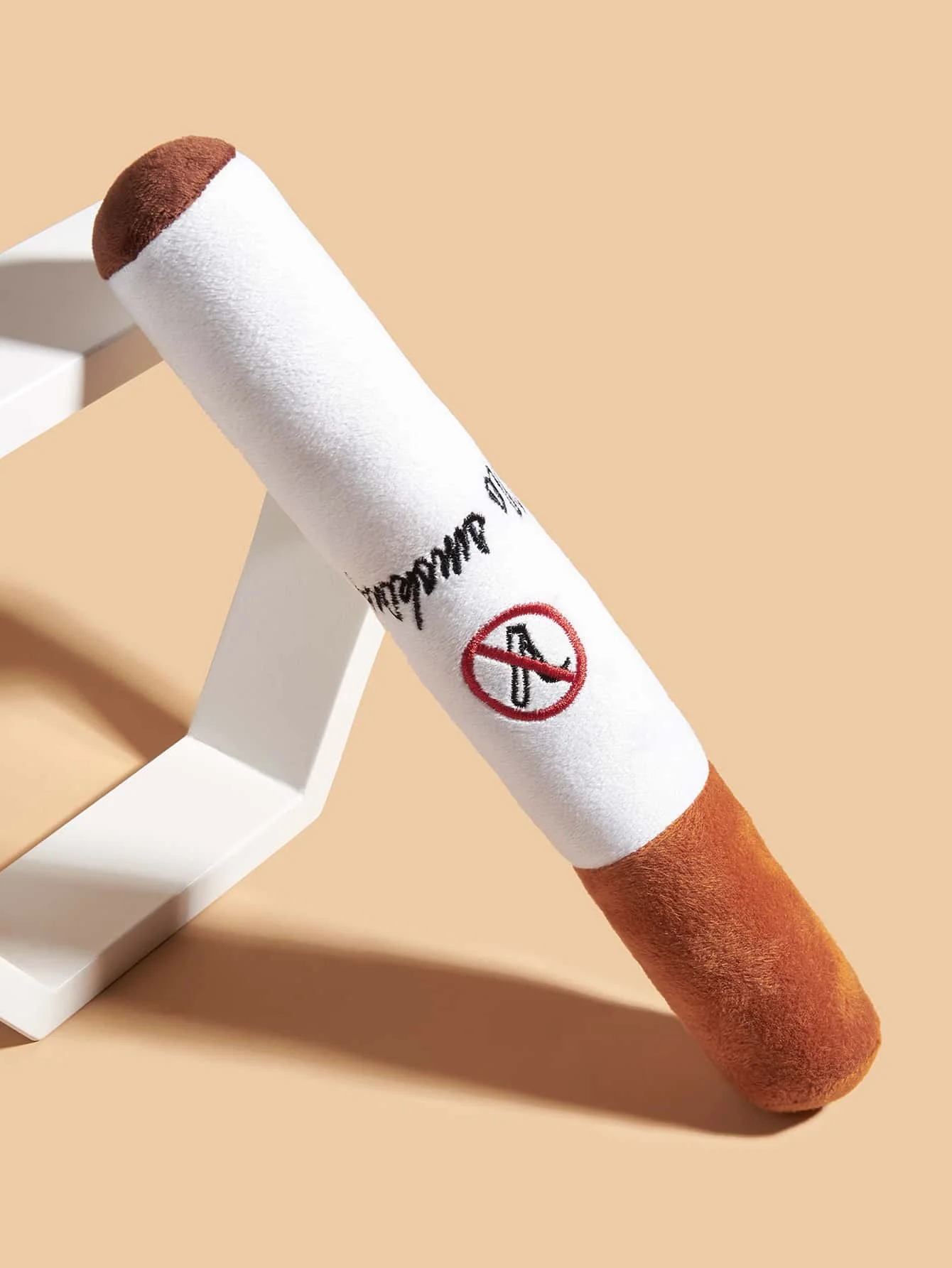 Juguete de peluche con sonido en forma de cigarrillo simulado, para mascotas, rechinar la limpieza de los dientes, juego interactivo, suministros para mascotas, limpieza de dientes para perros - imagen 3