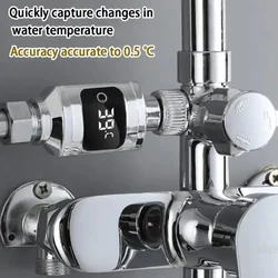 Termómetro de ducha con pantalla Digital LED, termómetro de agua para baño de bebé, Monitor en tiempo real, termómetro para grifo, accesorios de baño