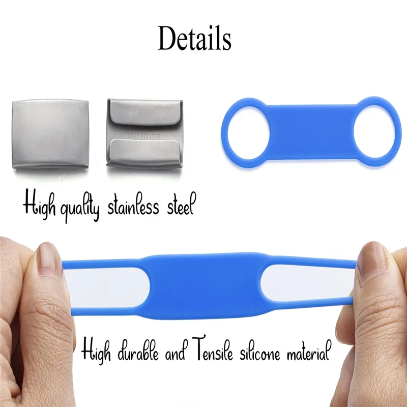 Etiqueta de identificación de silicona para perro y gato, placa de identificación grabada personalizada, de acero inoxidable, antipérdida, goma extensible - imagen 5