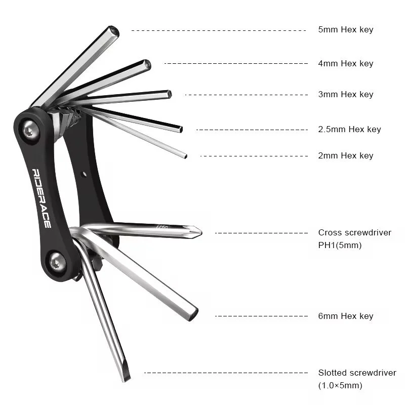 Kit destornillador para bicicleta con llave Allen portátil - imagen 3