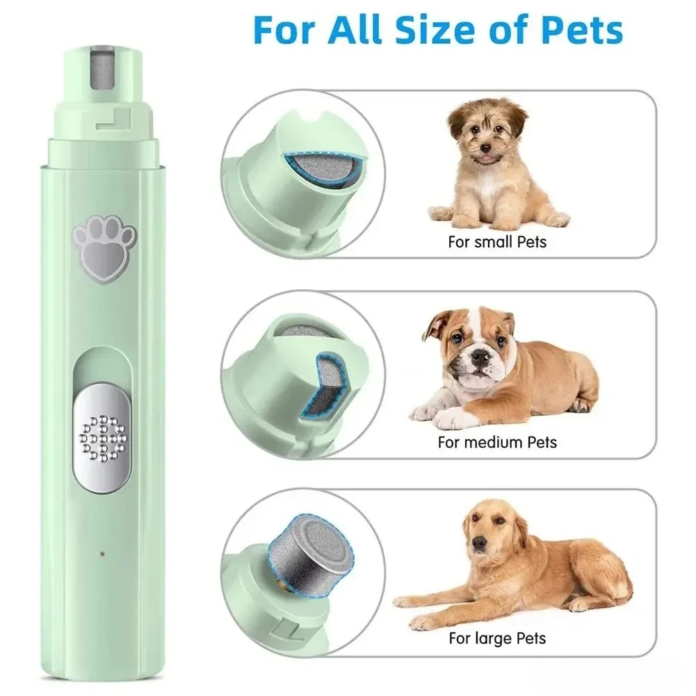Cortauñas eléctrico para perros USB recargable indoloro con pulidora - imagen 3