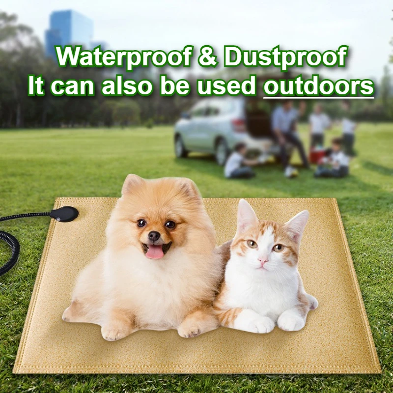 Cama calefactora para perros grandes, esteras para dormir, accesorios impermeables para exteriores, camas para cachorros, mascotas, Pug, almohadillas para gatos, suministros de productos - imagen 2