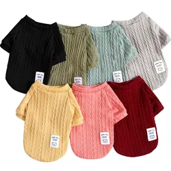 Suéter de punto, ropa cálida de invierno para perros, ropa tejida para perros pequeños, Chihuahua, perro salchicha, jersey para cachorros, jerséis, disfraces XXL