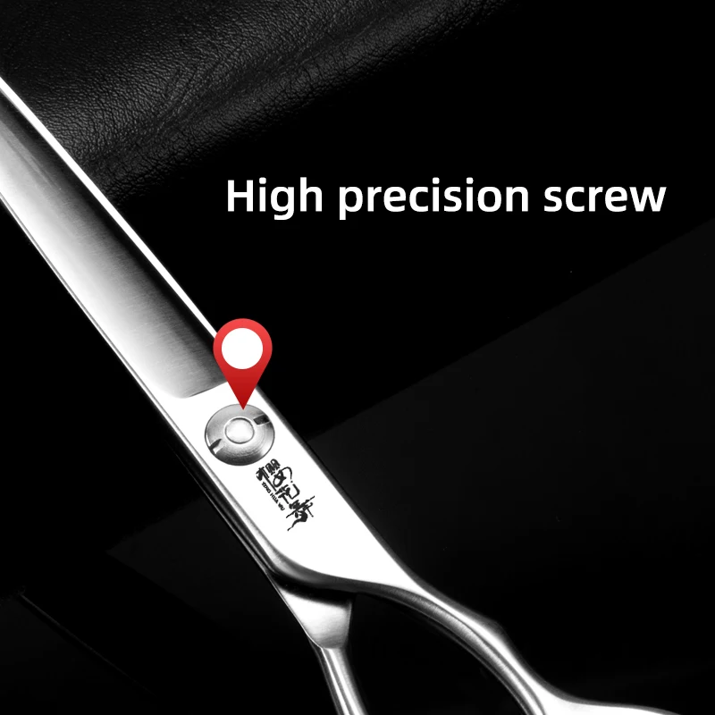 Tijeras profesionales para el cuidado de perros, tijeras rectas de ajuste fino para pelo de peluche, herramientas de recorte de pelo para mascotas - imagen 5