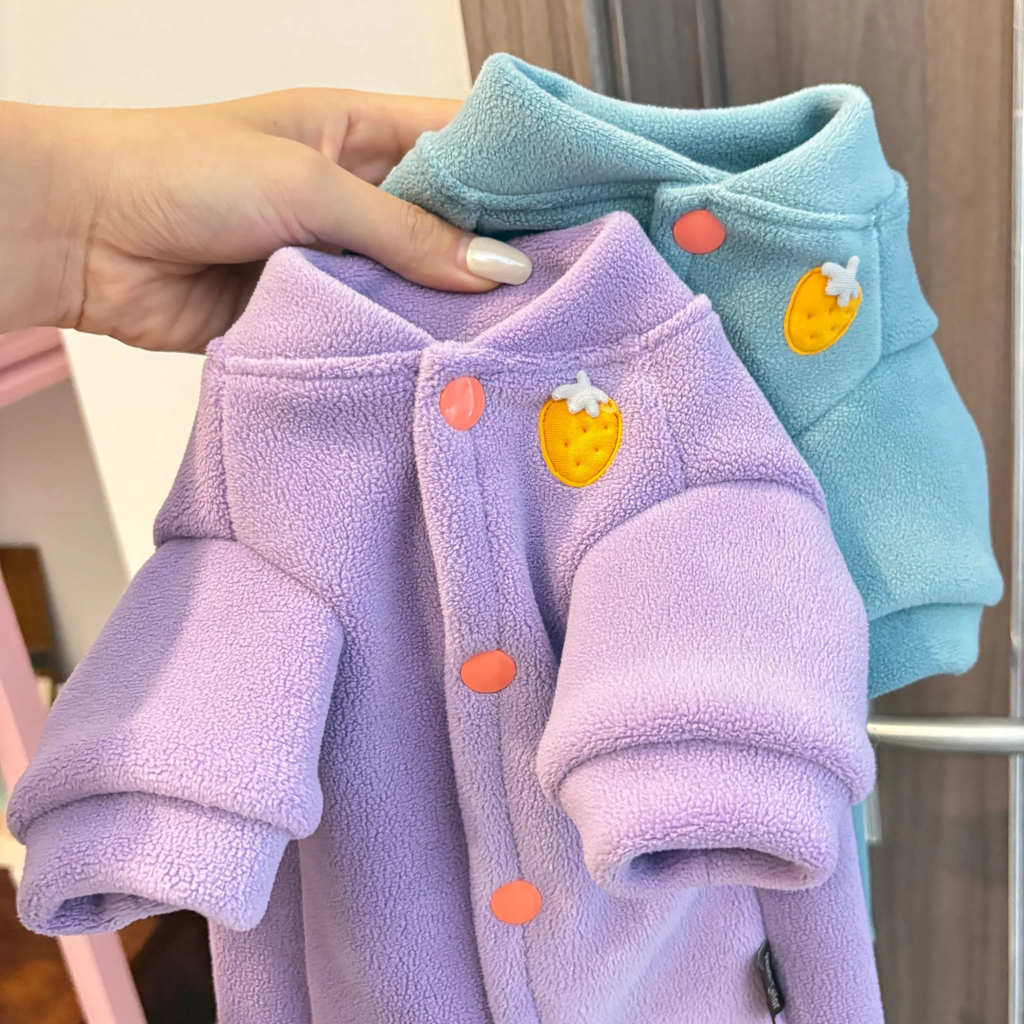 Chaqueta de lana verde de invierno para gato Sphynx, abrigo cálido de manga larga de otoño para Devon Rex, ropa de descanso morada suave y bonita para gatitos