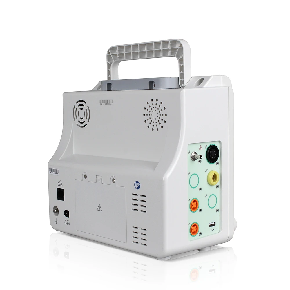 SINOHERO H5 Monitor de paciente portátil multiparámetros SpO2 PR NIBP ECG Monitor de signos vitales pantalla LCD a Color de 8 pulgadas de 8 canales - imagen 5