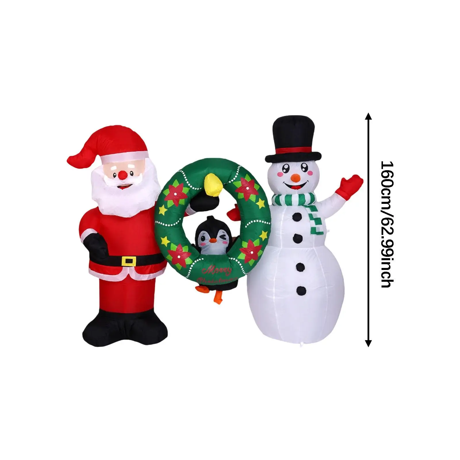 Christmas Inflatables Decoration,Outdoor,Photo Props,Holiday Ornament,Santa Penguins Snowman with Wreath for Winter,Garden Christmas Inflatables Decoration,Outdoor,Photo Props,Holiday Ornament,Santa Penguins Snowman with Wreath for Winter,Garden