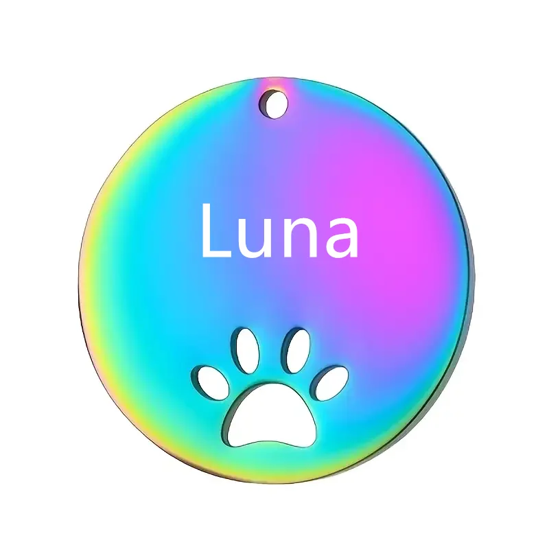 Placa identificativa acero inoxidable para perros y gatos – Grabado personalizado - imagen 5