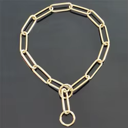 Correa de cobre solido para perros grandes - Collar de laton